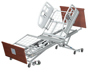 Kraus fully electric 3 motor hi-lo hospital beds are also semi electric with Trendellenburg