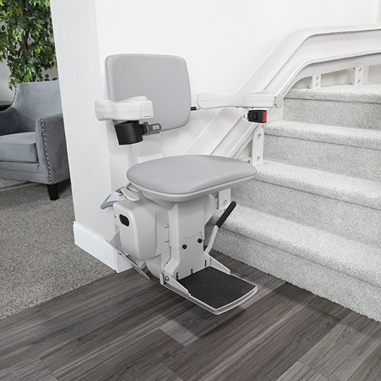 Sacramento Bruno Elite curved stairlift CRE2110