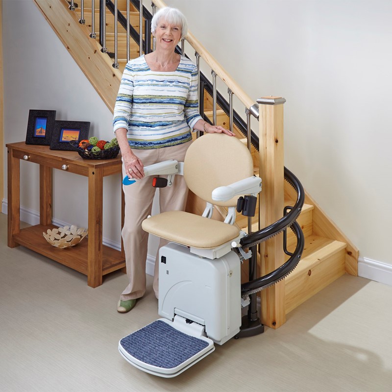 Sacramento Handicare 2000 economy curved price chairlift cost stairlift
