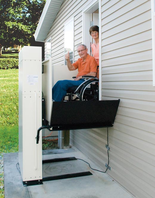 Electropedic vpl vertical platform wheelchair porch lift